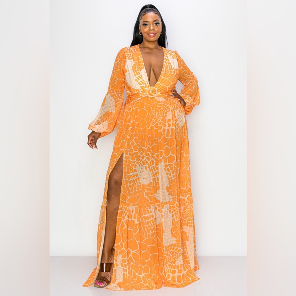 #57 Sun-kissed Maxi Dress-plus size